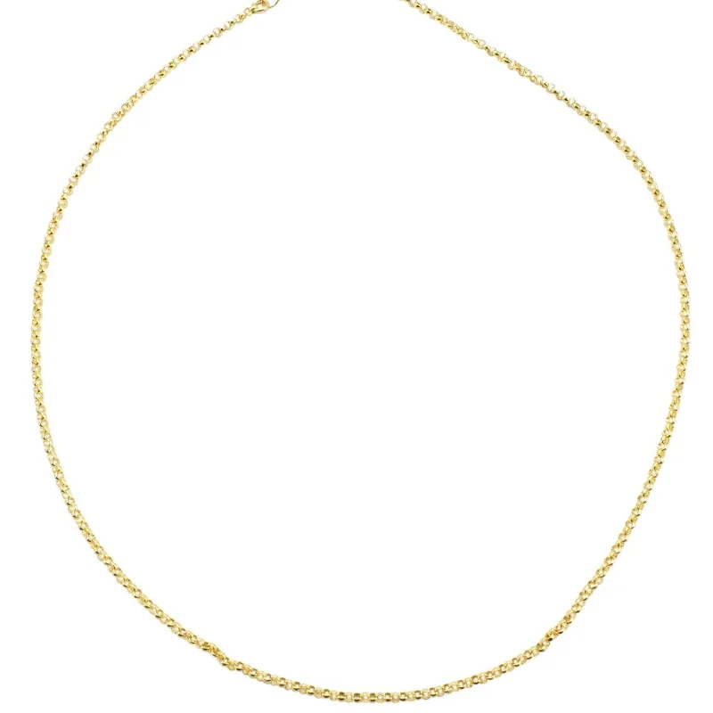 Ladies anniversary necklaces-Gold Rolo Necklace