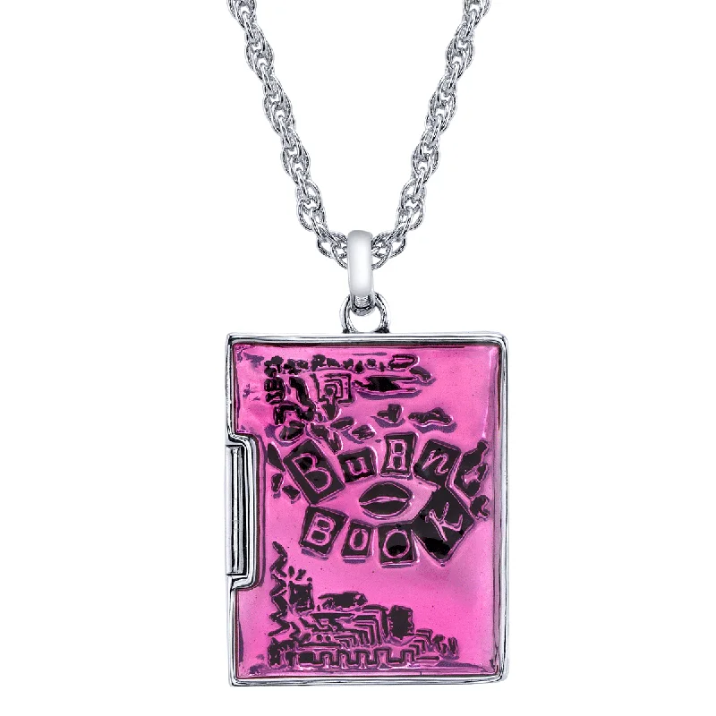 Ladies chunky necklaces-Mean Girls X RockLove Burn Book Necklace