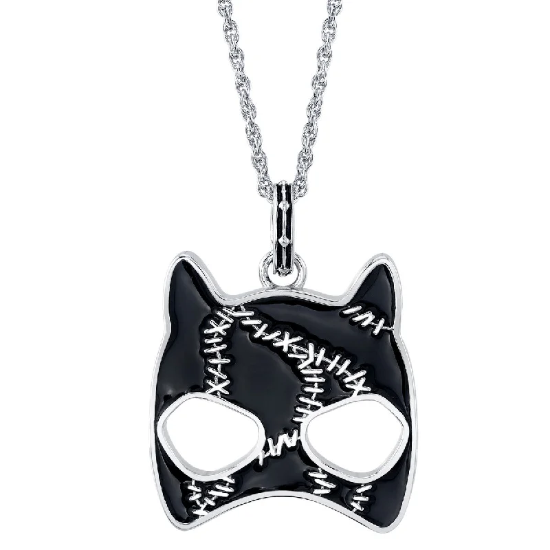 Ladies floral pendant necklaces-DC X RockLove Batman Returns CATWOMAN Meow Pendant