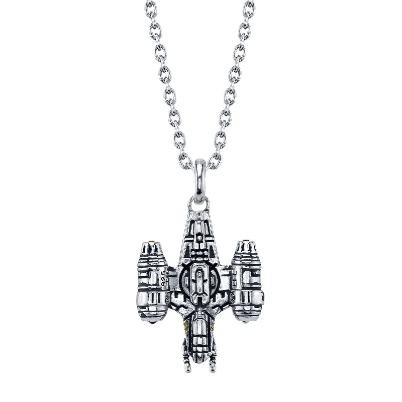 Ladies designer pendant necklaces-Star Wars X RockLove Razor Crest Necklace