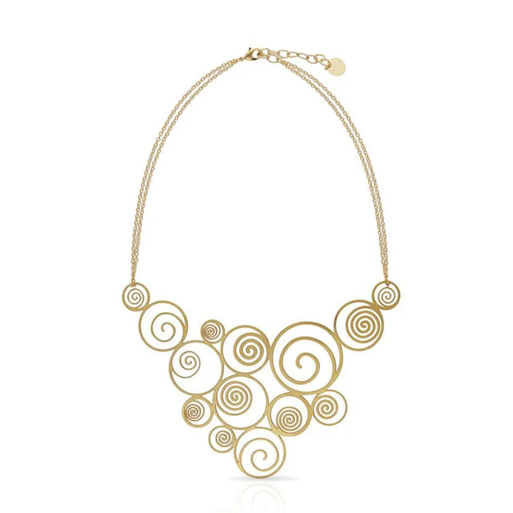 Ladies simple necklaces-RAS Spiral Choker