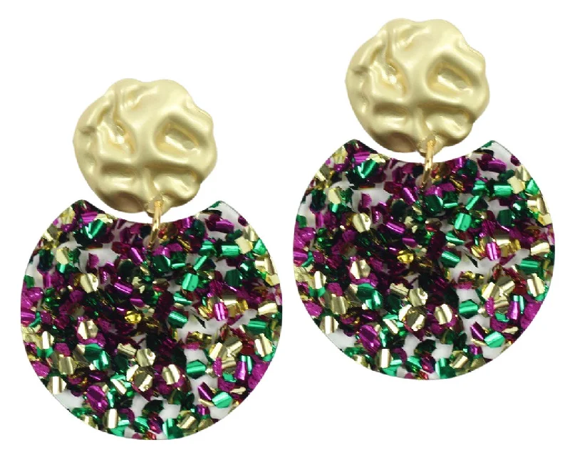 Ladies multi-colored earrings-The Oakley Earring - Mardi