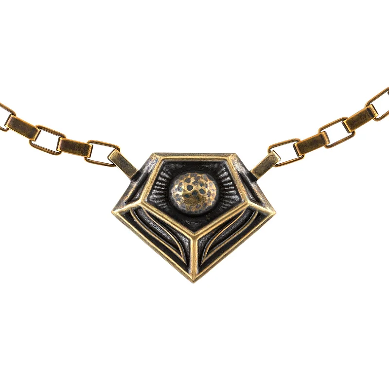 Ladies long gold necklaces-Diablo IV X RockLove Inarius Necklace