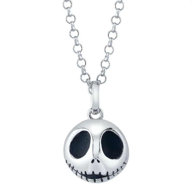 Ladies geometric pendant necklaces-Disney X RockLove THE NIGHTMARE BEFORE CHRISTMAS Jack Skellington Necklace