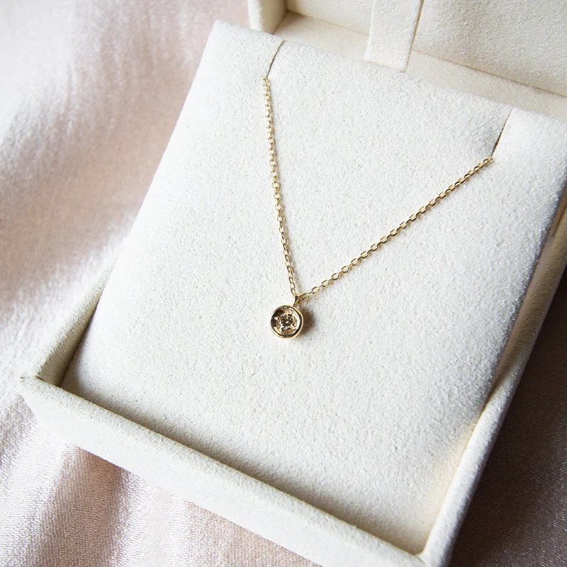 Ladies religious necklaces-Minimalist Diamond Necklace