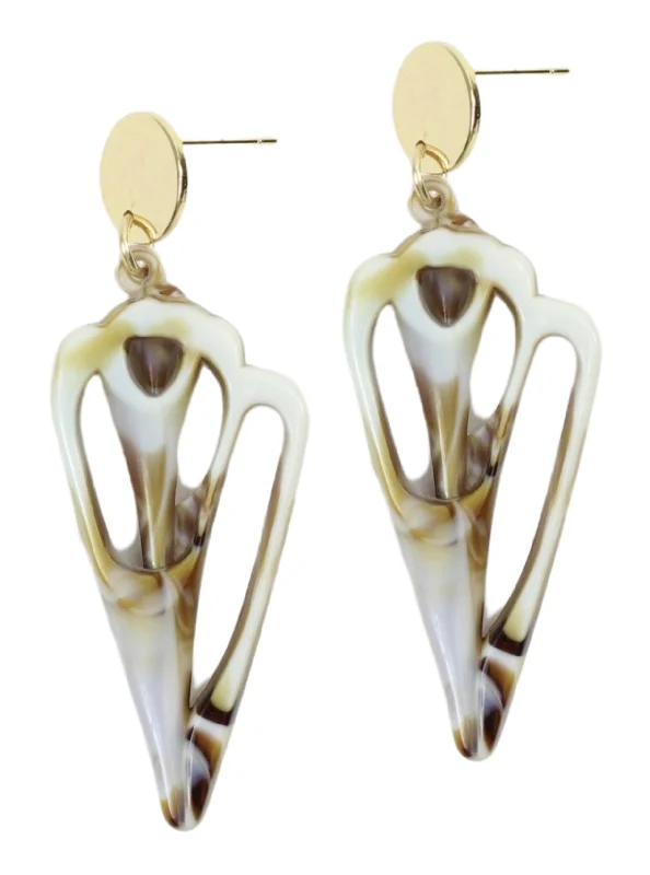 Ladies art deco earrings-The Cove Earring