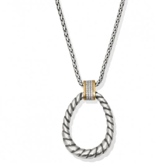 Ladies mixed-metal necklaces-Meridian Adagio Necklace From the Meridian Collection