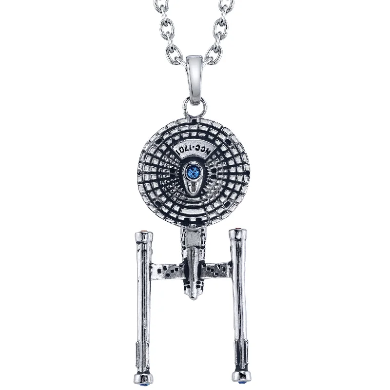 Ladies infinity necklaces-Star Trek X RockLove USS ENTERPRISE NCC-1701 Starship Necklace