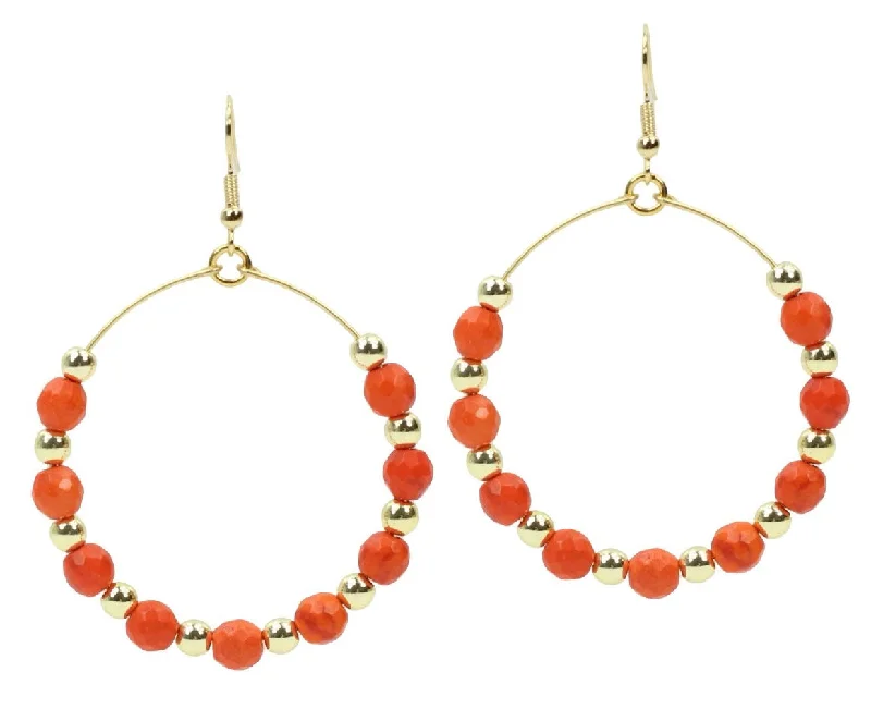 Ladies dangling earrings-The Chloe Earring - Orange