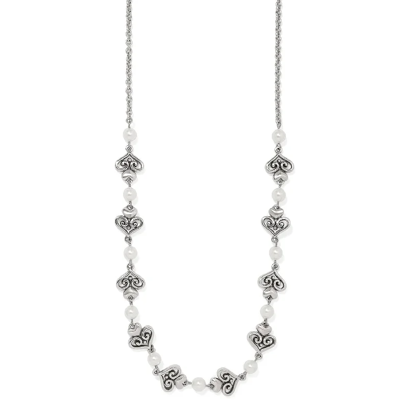 Ladies multi-layer necklaces-Alcazar Amor Pearl Necklace