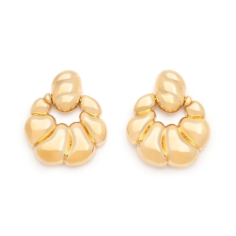 Ladies bridal stud earrings-Avenue Earrings | Gold