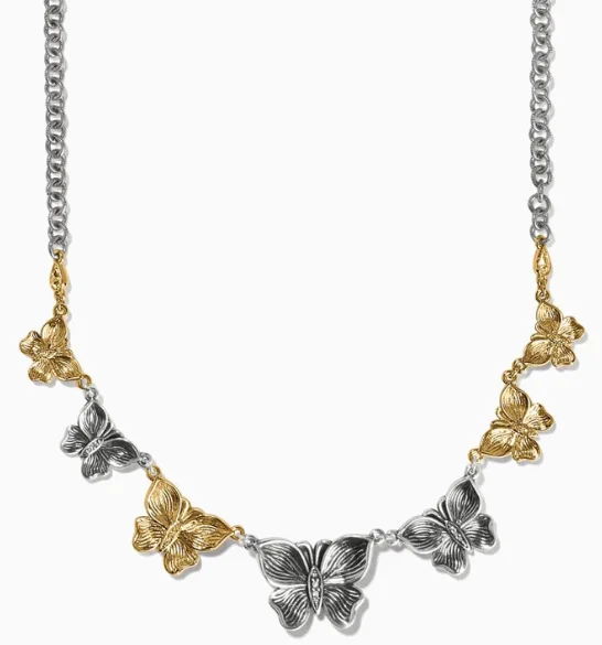 Ladies bohemian necklaces-Everbloom Flutter Collar Necklace