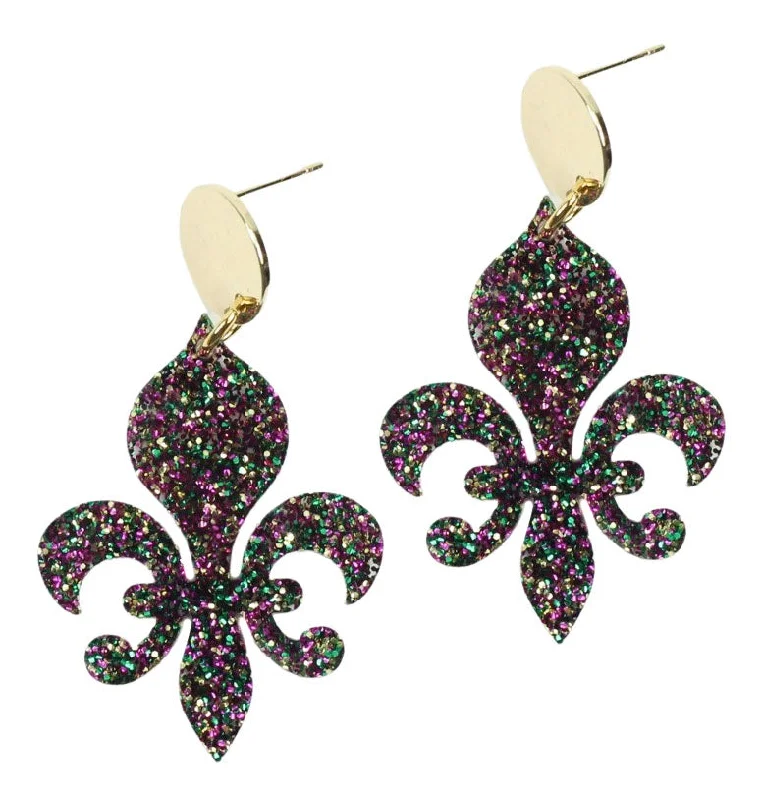 Ladies ethnic earrings-The Fleur De Lis Earring