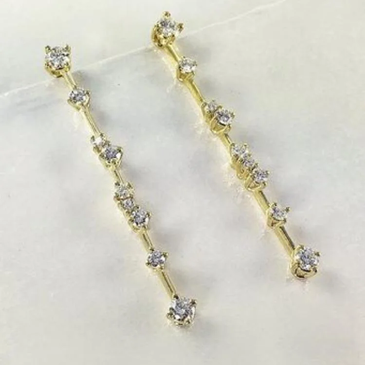 Ladies chandelier drop earrings-Constellation Drops