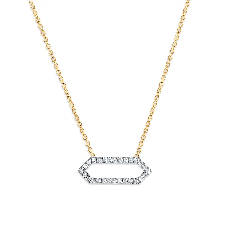 Ladies engagement necklaces-1/5 CTW Diamond Fashion 18-inch Necklace in 10KT Yellow Gold