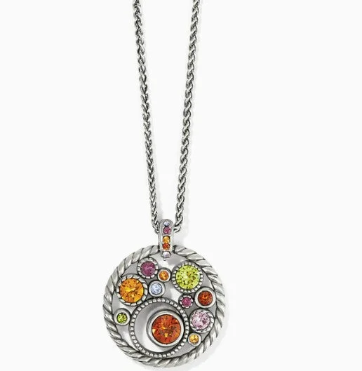 Ladies designer pendant necklaces-Halo Gems Necklace