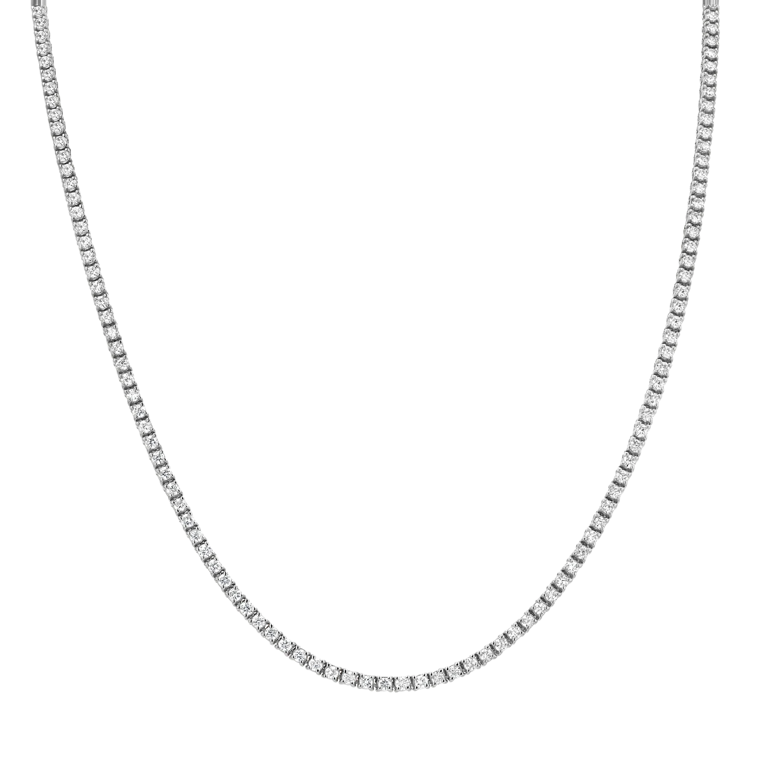 Ladies collar necklaces-16" Classic Tennis Necklace