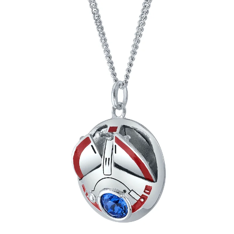 Ladies silver chain necklaces-Star Wars X RockLove LOLA Droid Necklace