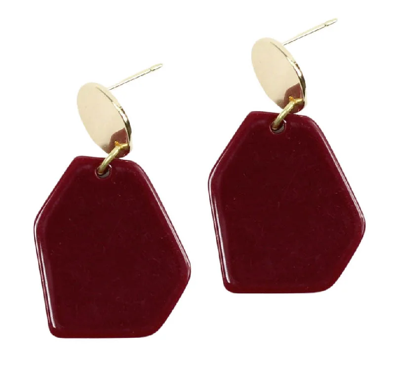 Ladies square earrings-The Harper Earring