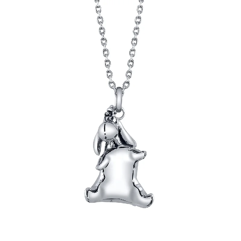 Ladies choker chain necklaces-Disney X RockLove HUGGABLES Eeyore Necklace