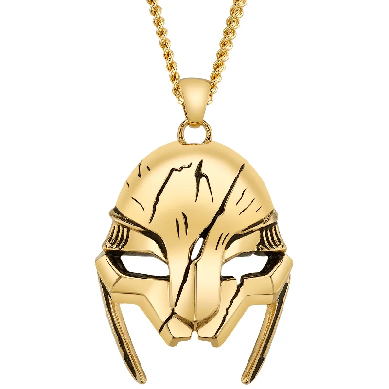 Ladies crescent moon necklaces-League of Legends X RockLove ARCANE Ambessa Mask Necklace