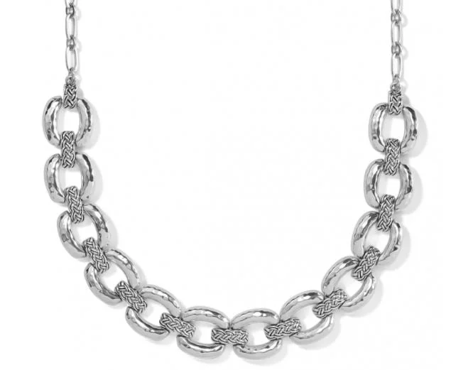 Ladies anniversary necklaces-Interlok Woven Collar Necklace From the Interlok Collection