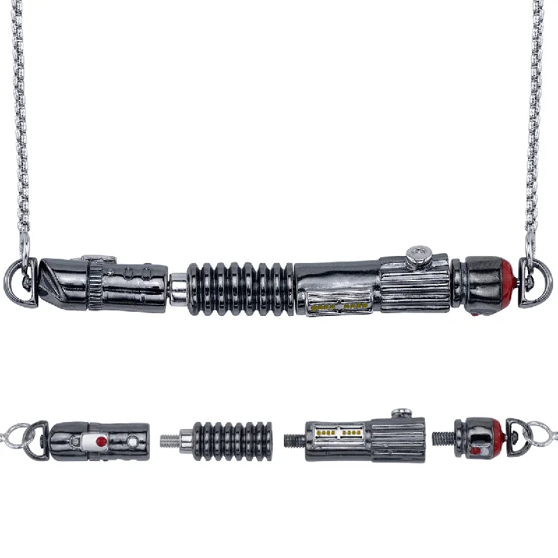 Ladies elegant necklaces-Star Wars X RockLove LIGHTSABER WORKSHOP Power and Control Lightsaber Necklace