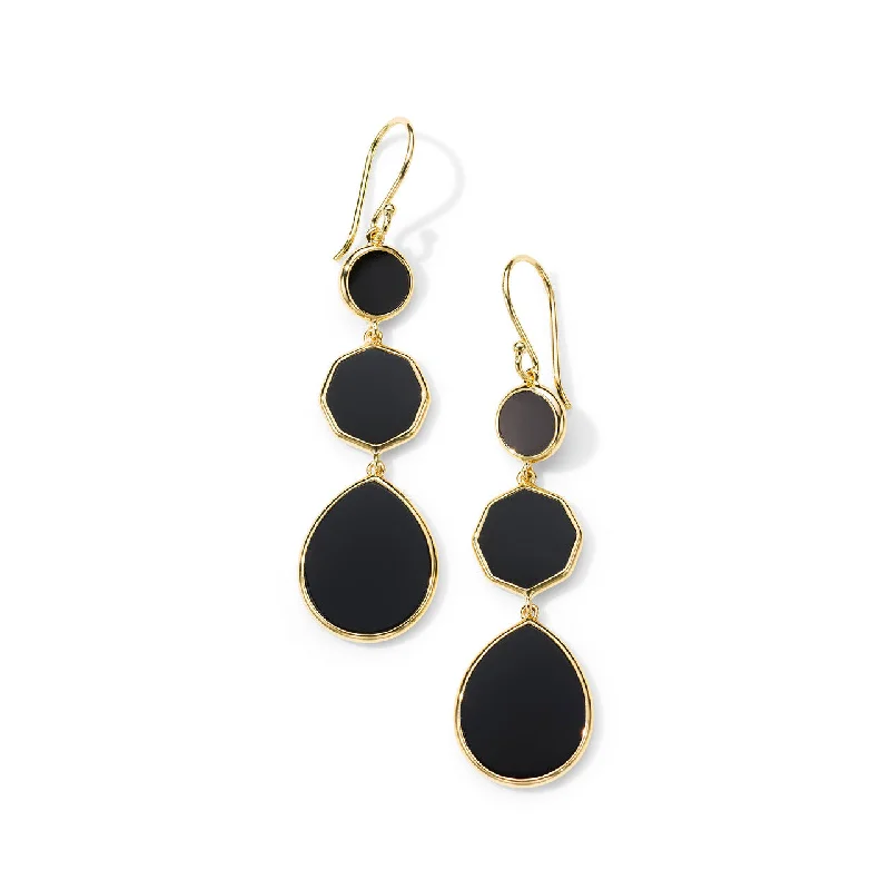 Ladies minimalist gold earrings-Small Crazy 8's Earrings in 18K Gold