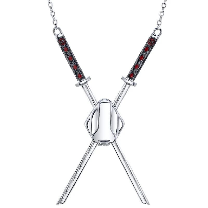 Ladies pearl and diamond necklaces-Marvel X RockLove DEADPOOL Katana Necklace