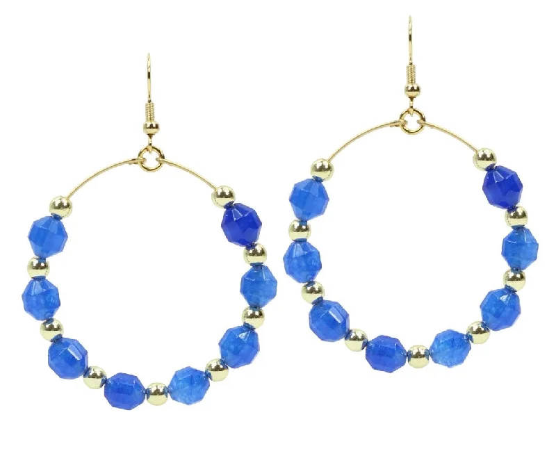 Ladies statement earrings-The Chloe Earring - Blue