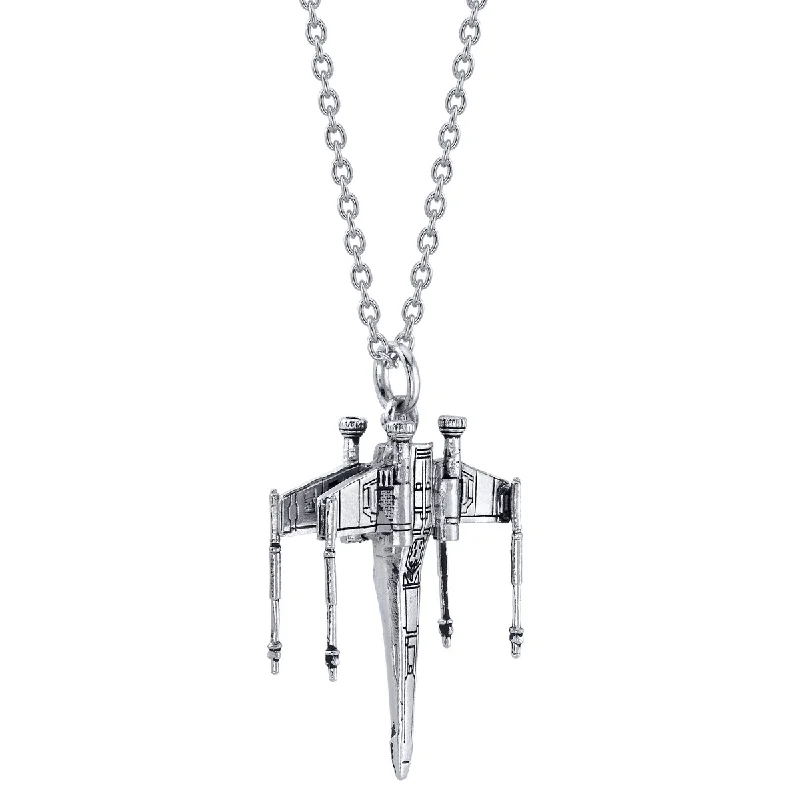 Ladies double chain necklaces-Star Wars X RockLove X-wing Necklace