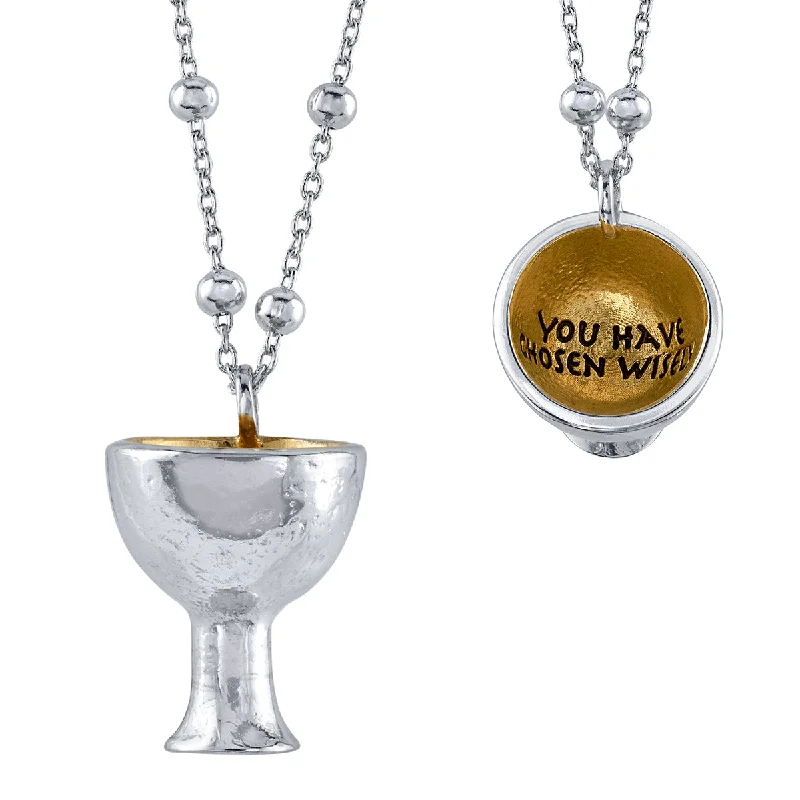 Ladies layering necklaces-Indiana Jones X RockLove Holy Grail Necklace