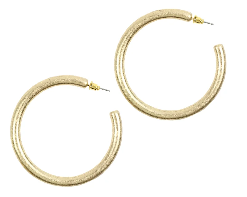 Ladies romantic drop earrings-The Lila Hoop Earring