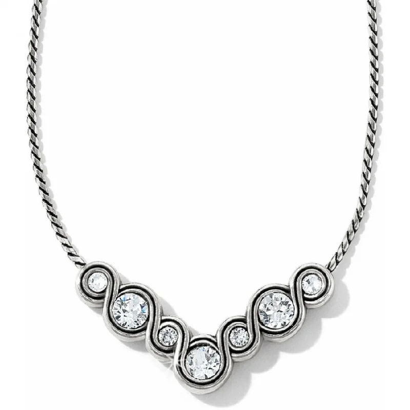 Ladies silver chain necklaces-Infinity Sparkle Necklace