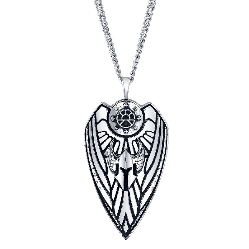 Ladies crystal necklaces-Dungeons and Dragons X RockLove Paladin Shield Necklace