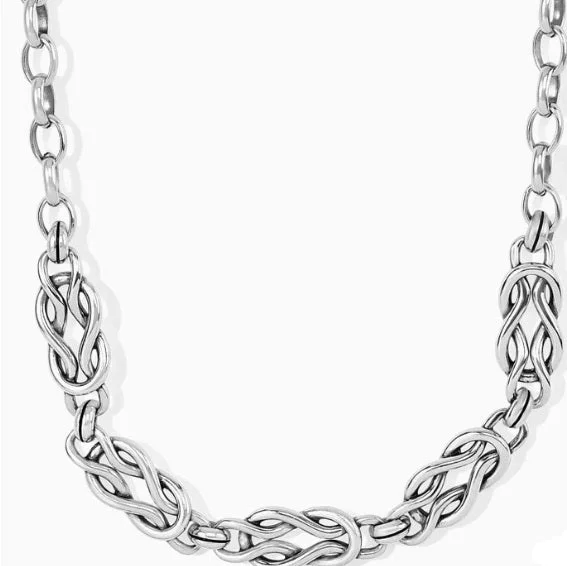 Ladies layering necklaces-Interlok Harmony Link Necklace STYLE