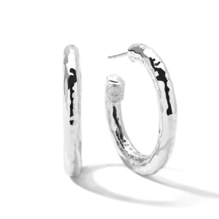 Ladies small hoop earrings-925 Classico Earrings