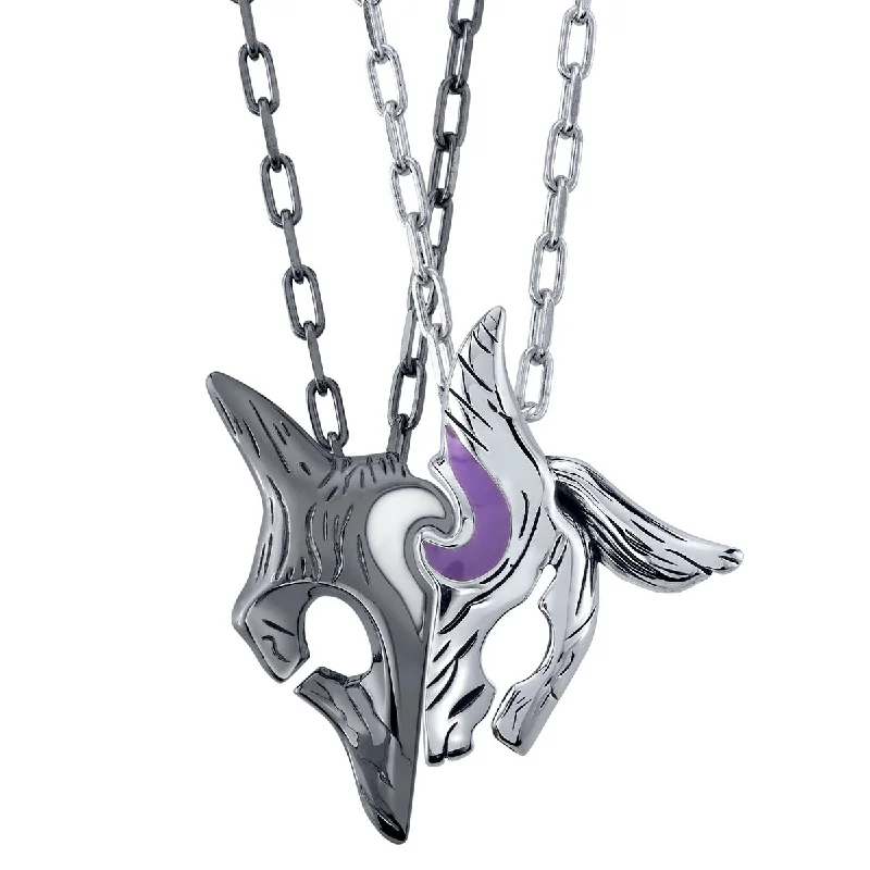 Ladies chain necklaces-League of Legends X RockLove Kindred Necklace Set