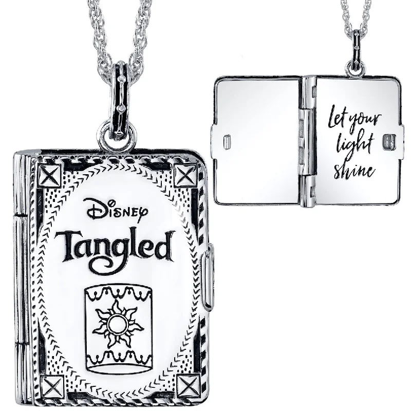 Ladies birthstone pendants-Disney X RockLove TANGLED Storybook Pendant