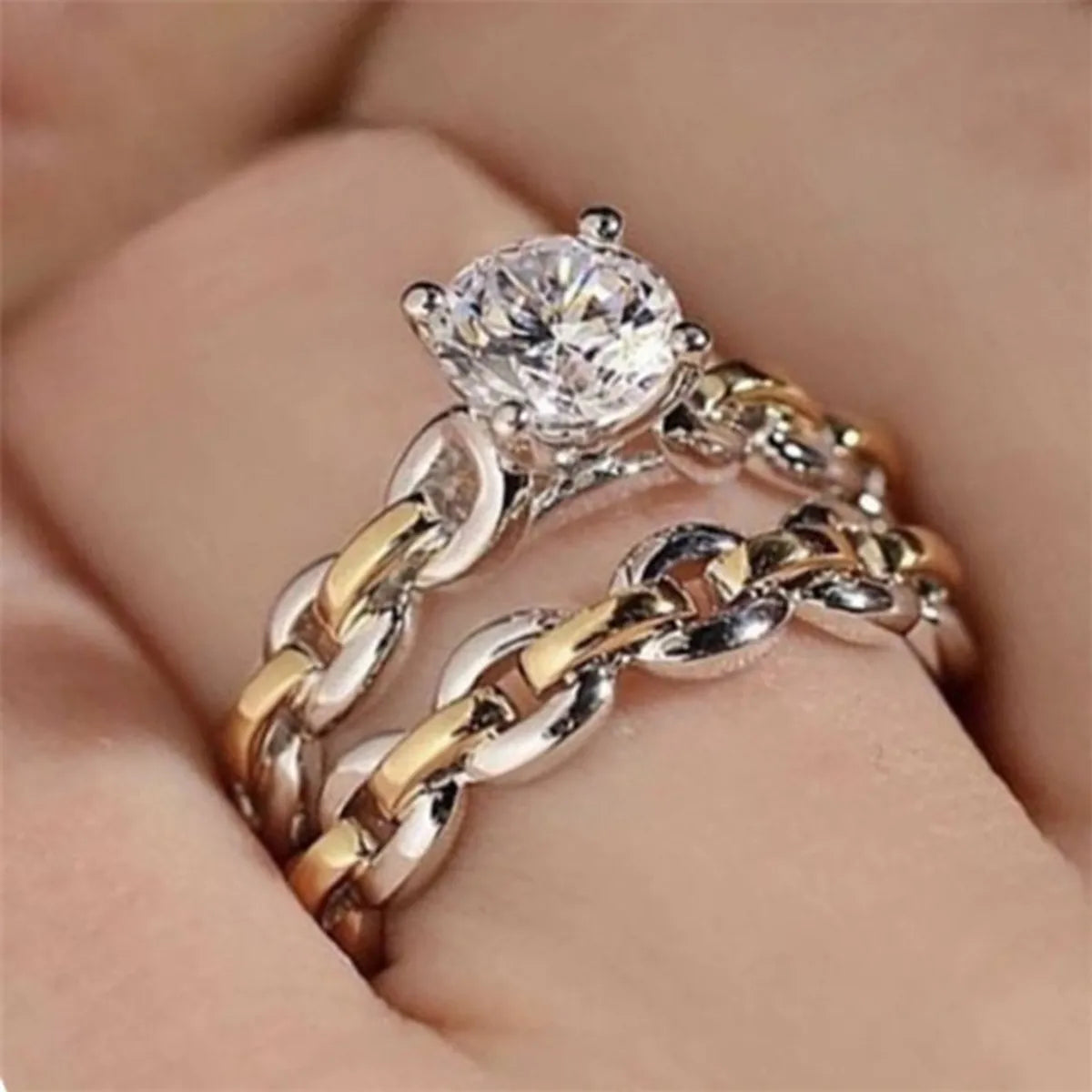 Two-Tone Ring Set