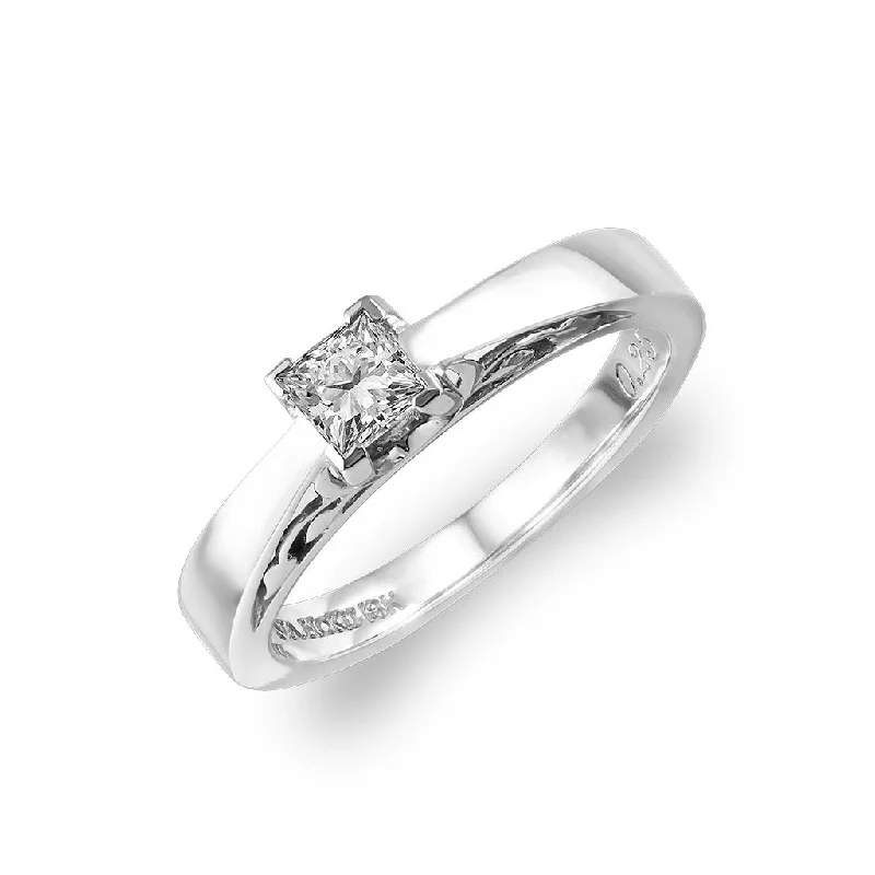 Ladies rings with geometric designs-Princess Na Hoku Solitaire Ring