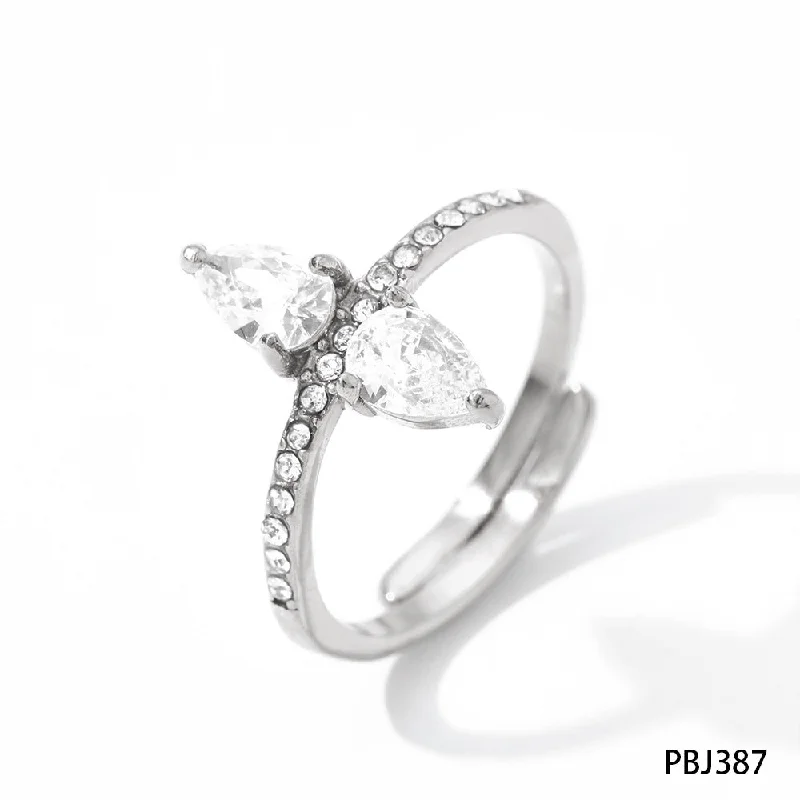 Silver White Zircon Pbj387