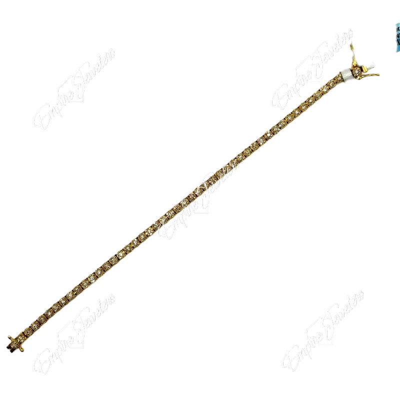 Ladies diamond tennis bracelets-14KT DIAMOND BRACELET