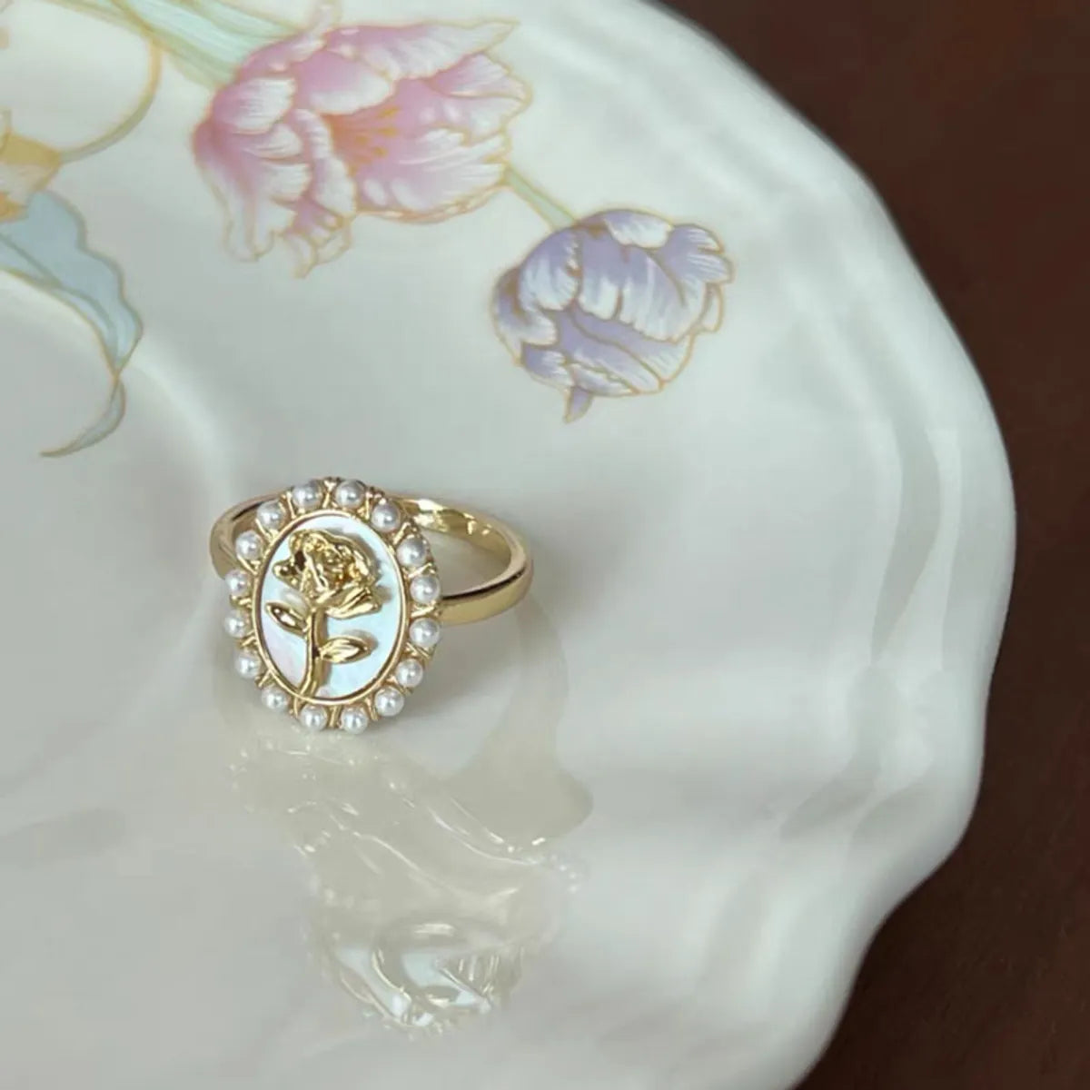 Rose Pearl Ring