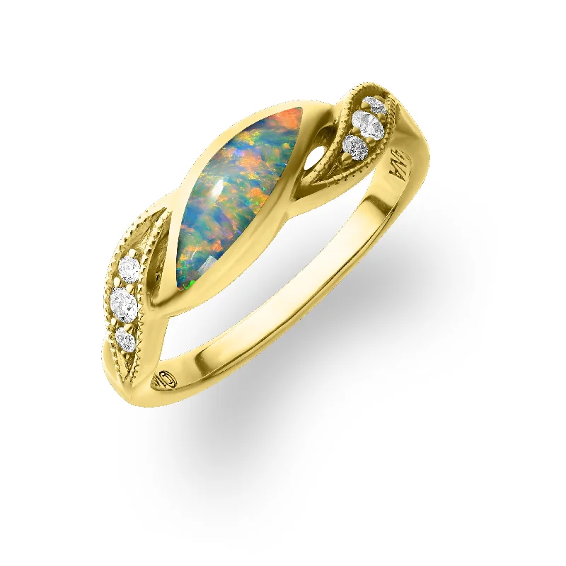 Ladies statement rings-Kabana Opal Ring