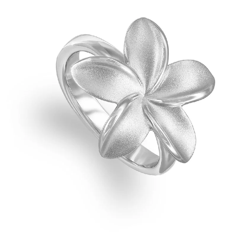 Ladies decorative rings-Plumeria Ring