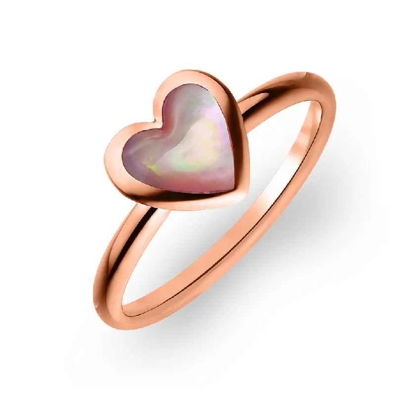 Ladies solitaire rings-Kabana Heart Ring