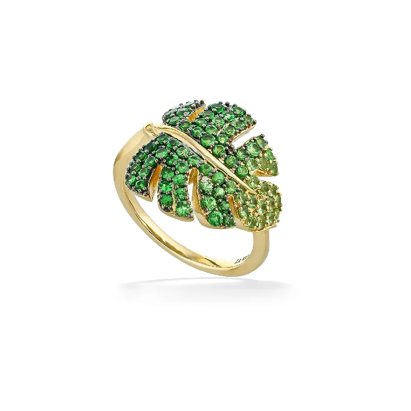 Ladies wedding band sets-Le Vian Aloha Collection Monstera Ring