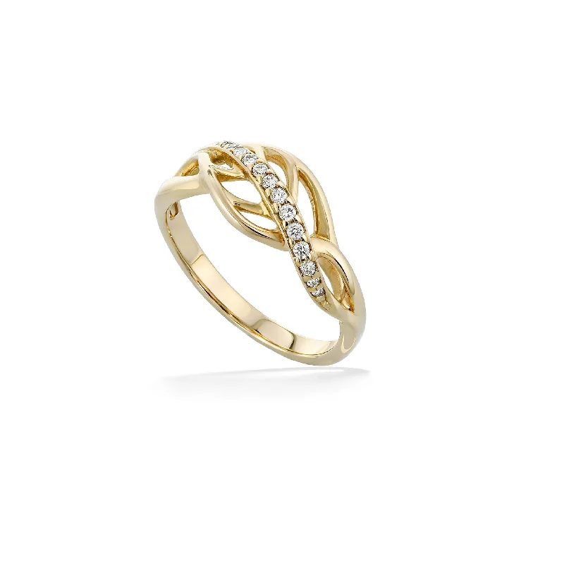 Ladies modern rings-Maile Leaf Ring