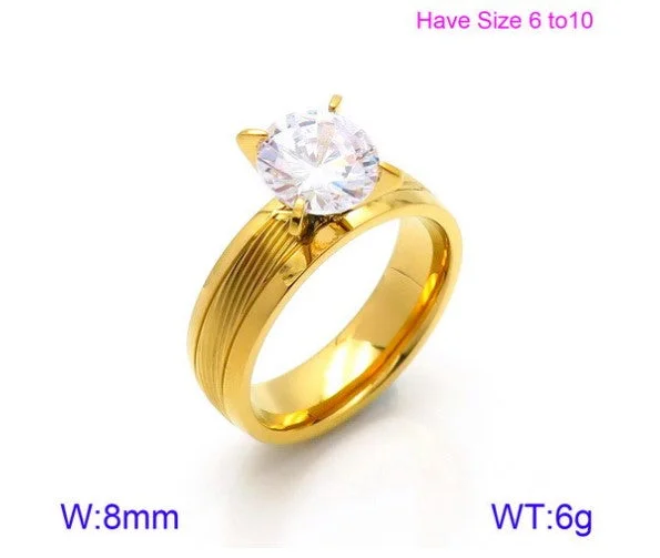 Gold Women's Ring 9 Yards KR86519-K